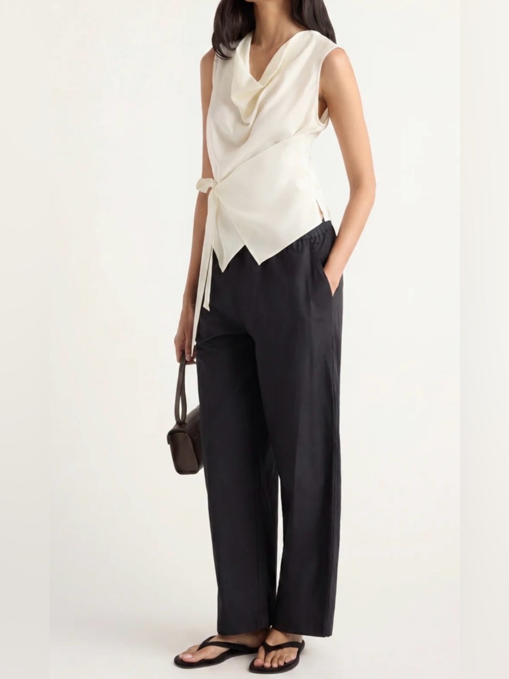 Modern Citizen Paula Stretch-Waist Organic Cotton Pant